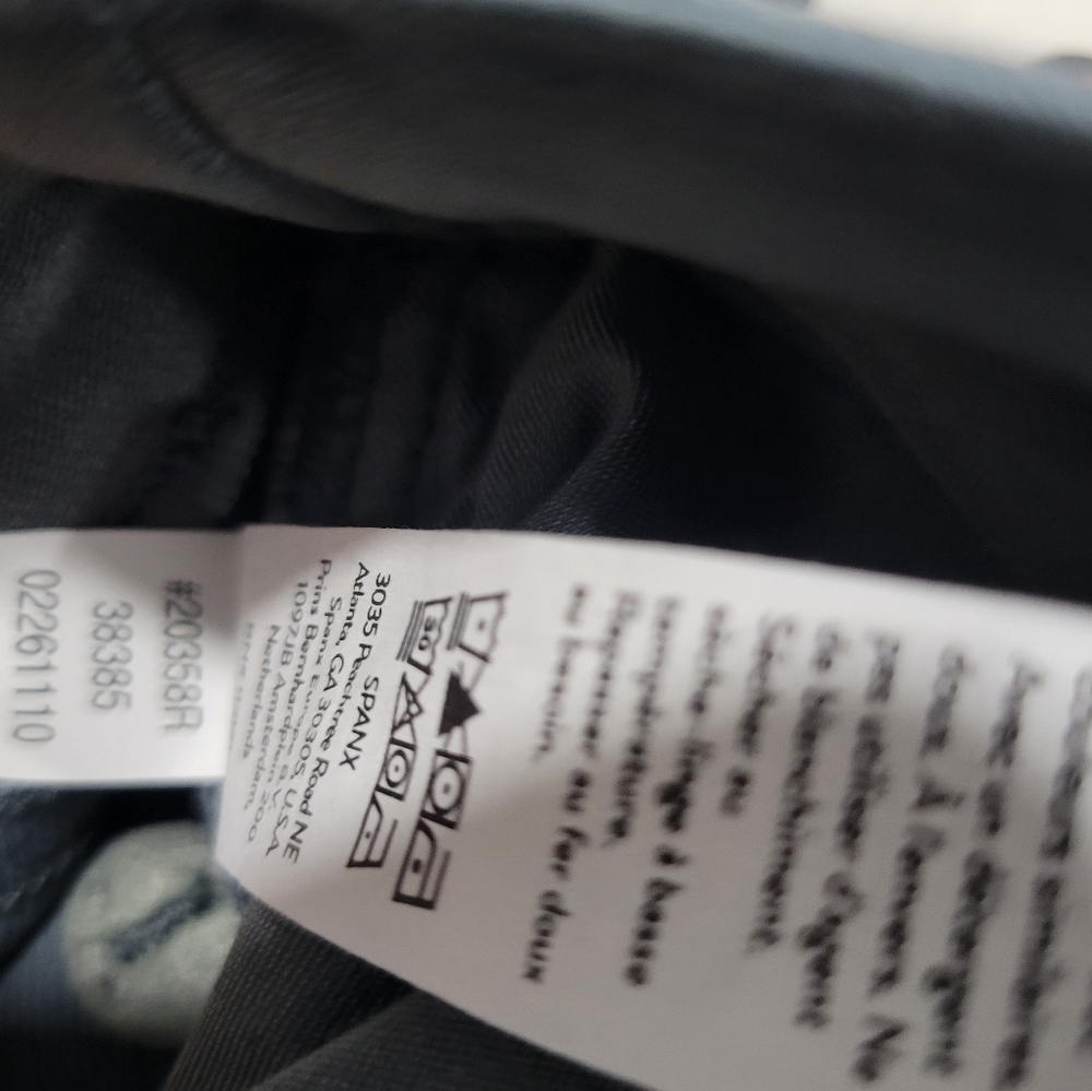 Spanx Twill Shorts 6" with Pockets Hazy Blue Grey Size XS - Picture 10 of 13